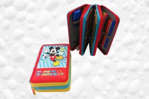 Astuccio Mickey Mouse con 3 scomparti