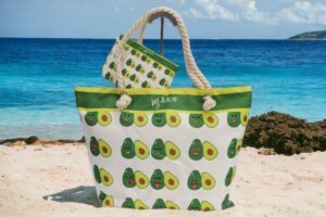Borsa Mare JUICE con manici in corda e pochette
