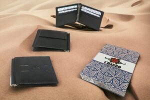 Portacard Uomo in pelle con ferma banconote e portamonete CHARRO