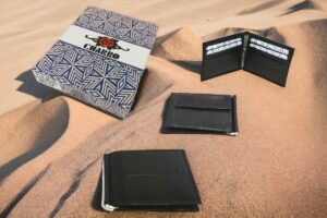 Portacard Uomo in pelle con ferma banconote e portamonete CHARRO