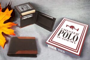 Portafoglio Uomo in pelle con portamonete Chester Polo Academy