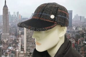 Cappellino uomo con visiera Made in Italy lana