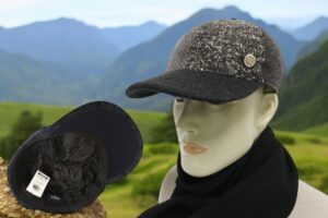 Cappellino uomo lana con visiera Made in Italy lana