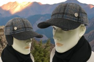 Cappellino uomo lana con visiera e paraorecchie Made in Italy lana