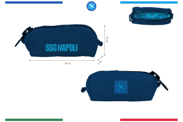 Beautycase small canvas con zip grande Napoli