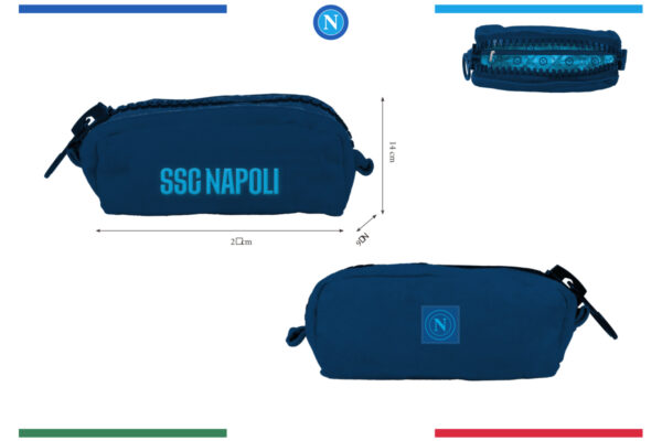 Beautycase big canvas con zip grande Napoli