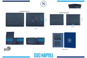 Parure portafoglio e portacarte 100% pelle Napoli