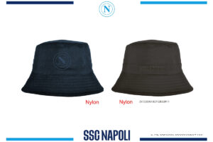 Cappello pescatore Napoli nylon reversibile con logo in metallo