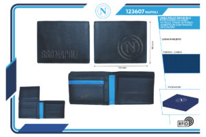 Portafoglio full grain slim 100% pelle Napoli