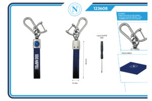 Portachiavi 100% pelle Napoli