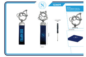 Portachiavi 100% pelle Napoli