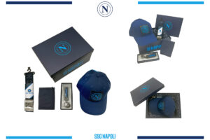Set in box con cappello, cintura, portafoglio e portachiavi Napoli