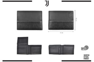 Portafoglio 100% pelle Juventus