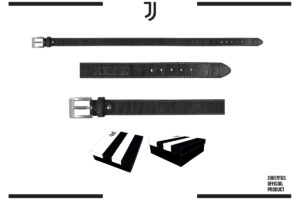 Cintura in box 100% pelle Juventus