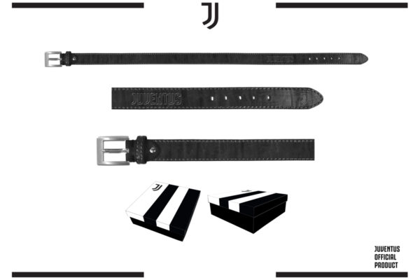 Cintura in box 100% pelle Juventus