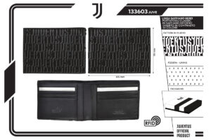Portafoglio classico saffiano 100% pelle Juventus