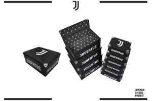 Set box storage 10 pz Juventus con angoli metallo