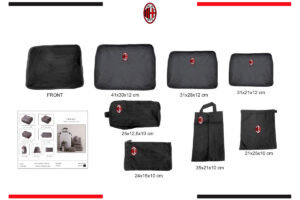 Set 7 pz portavestiti organizer valigia Milan