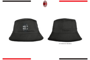 Cappello pescatore Milan nylon reversibile con logo in metallo