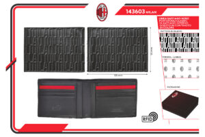 Portafoglio classico saffiano 100% pelle Milan
