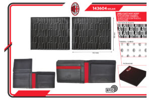 Portafoglio slim saffiano 100% pelle Milan