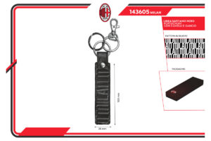 Portachiavi saffiano 100% pelle Milan