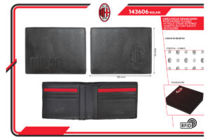 Portafoglio full grain 100% pelle Milan