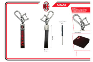 Portachiavi 100% pelle Milan