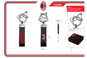 Portachiavi 100% pelle Milan