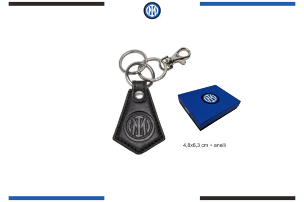 Portachiavi in pelle Inter