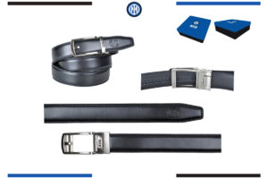 Cintura pelle in box Inter