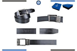 Cintura pelle in box Inter