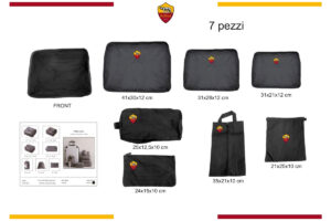 Set 7 pz portavestiti organizer valigia Roma