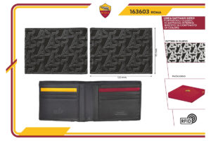 Portafoglio classico saffiano 100% pelle Roma