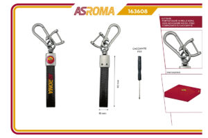 Portachiavi 100% pelle Roma