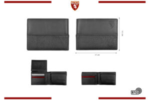 Portafoglio 100% in pelle Torino