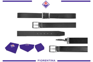 Cintura classica Fiorentina in box con fibbia reversibile fronte full grain retro liscia 100% pelle